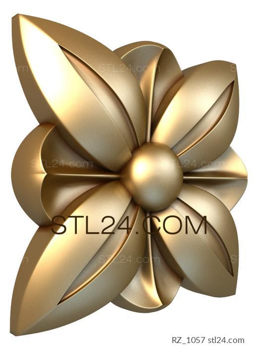 Rozette (Bell, RZ_1057) 3D models for cnc